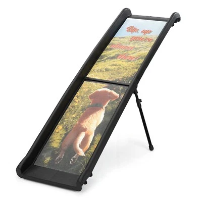 Rampa plegable para mascotas para perros grandes rampa portátil para perros para automóviles, sofá, cama y SUV Foto 1 de 4