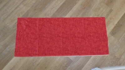 BENARTEX 100% COTTON FLANNEL RED MOTTLED PATTERNED 1 & 1/3 YDS - Image 1 of 4