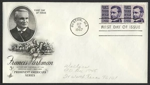 #1281 3c Francis Parkman, Art Craft-Addressed FDC **ANY 5=FREE SHIPPING** - Picture 1 of 1