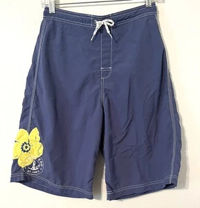 Lands End Boys Size XL 18-20 Blue Swim Trunks Shorts Mesh Lined Inseam 10.5" - Picture 1 of 7
