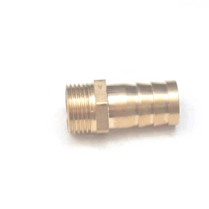 Straight Barb 14 mm ID x 3/8 BSPT Male Brass Fitting Water Oil Gas Air Mini - Picture 1 of 6