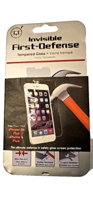 Qmadix First Defense Screen Protector Tempered Glass for Apple iPhone 6 6S Plus - Image 1 of 4