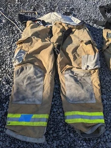 48R Firefighter Turnout Gear Bunker Fire Pants Made By Janesville Lion - Picture 1 of 5