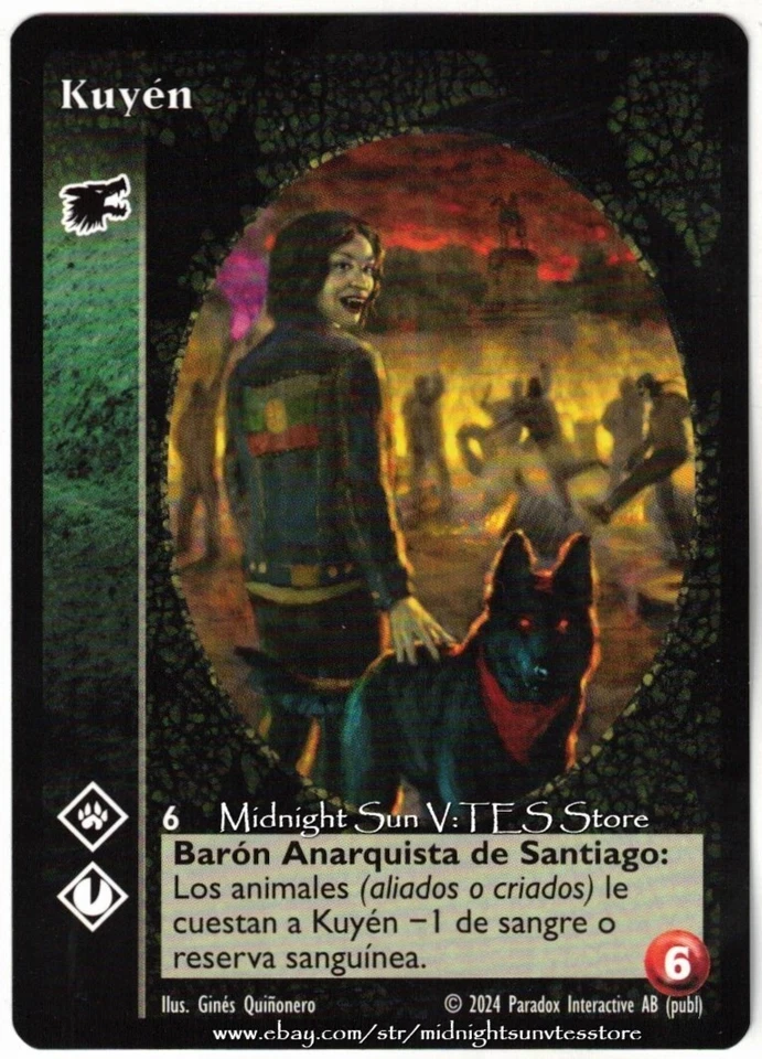 Kuyen Gangrel Spanish Promo 2024 V:TES VTES Vampire CCG - Image 1 of 1