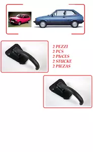 2 x Handle Interior Black Ford Fiesta MK1 from 1976 to 1983 Pair - Picture 1 of 3