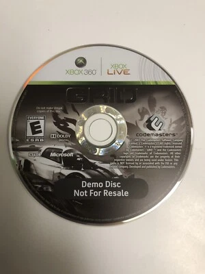 Xbox 360 - GRID Video Game Demo Disc - Image 1 of 4