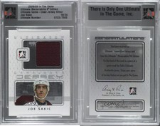 2008 ITG Ultimate Memorabilia 9th Edition Game-Used Jersey Silver /24 Joe Sakic
