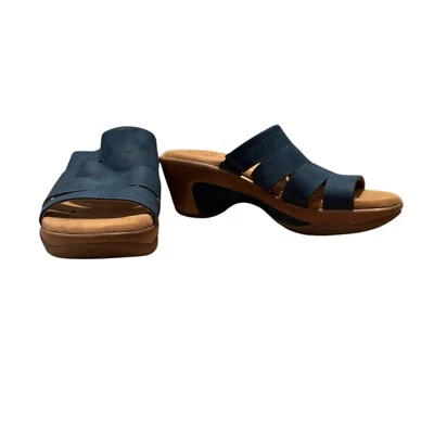 Rialto Valora Comfort Clog Sandals Navy Size 8  - Изображение 1 из 4