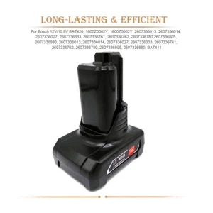 Für Bosch Akku 12 V 10,8 V Li-ion GBA 4,0Ah Professional 1600Z0002Y GSR GOS GDR - Bild 1 von 8