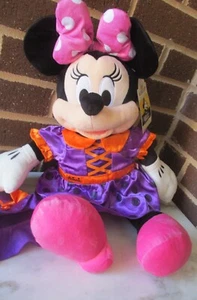 Build a Bear Minnie Mouse 2018 rosa Punkte Schleife 18" Minnie Hexe Kostüm Etikett - Bild 1 von 5