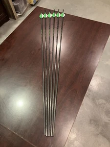 Black Eagle Archery -Deep Impact Arrows-400 Spine/.003"-6 PACK Blazer Vanes - Picture 1 of 4