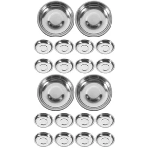 2 PEZZI Ciotole Metallo Frutta Acciaio Inox Tocchi Attrezzatura - Foto 1 di 12