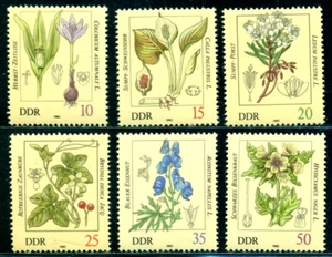 1982 Poisonous plants,autumn crocus,devil's helmet,henbane,bryony,DDR,2691,MNH - Picture 1 of 1