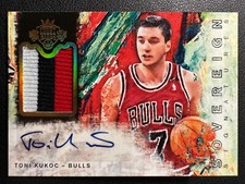 2014-15 Court Kings Sovereign Toni Kukoc Patch Auto 19/25#Z