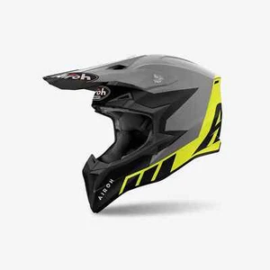 Casco Cross Airoh Wraaap Reloaded Amarillo Mate Talla M - Imagen 1 de 2