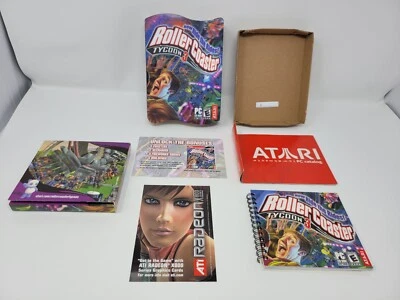 Roller Coaster Tycoon 3 PC Amusement Park Simulator Big Box CIB Tested Free Ship - Image 1 of 4