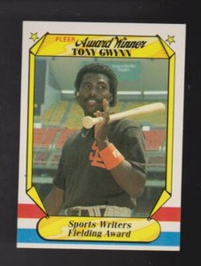 1987 Fleer Award Winners set break #19 Tony Gwynn card, San Diego Padres HOF