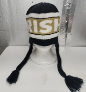 Notre Dame Irish Knit Toboggan Beanie Winter Hat 47 Brand NCAA Football Blue - Picture 1 of 7