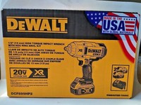 DEWALT 20V MAX XR Brushless 1/2-Inch Impact Wrench Hog Ring Anvil Kit DCF899HP2 