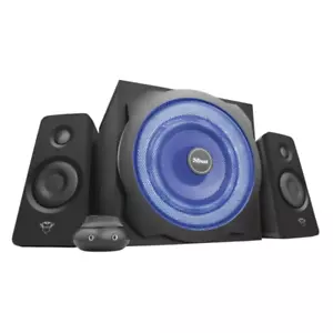 Set altoparlanti 2.1 con subwoofer illuminato LED 120 W 60 W RMS GXT 628 Trust - Foto 1 di 6