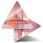 2 x Triangle Stickers  7.5cm - Putra Mosque Putrajaya Sunset  #3590