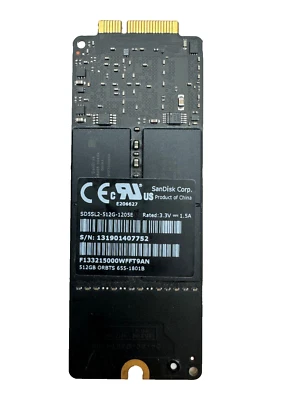 SanDisk (SD5SL2-512G-1205E) 512GB SSD For APPLE MacBook Pro Retina A1425 A1398 ✅ - Image 1 of 4
