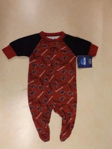 NEW South Carolina Gamecocks Infant Sizes 0/3-3/6-6/9-12 Month Footie Pajamas Cover