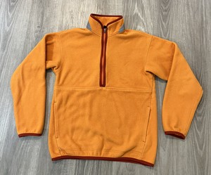 Patagonia Synchilla Youth Fleece Half Zip Orange Jacket SIZE Boy’s XL (14)