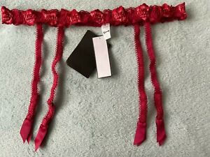 Gossard Altogether UK 10/12, 12/14 & 14/16 BNWT Gorgeous Red Rose Suspender Belt