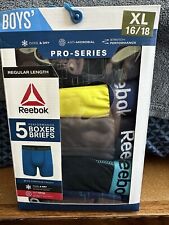 Reebok Boys Pro-Series 5 Performance Boxer Briefs Underwear Size XL (16/18)