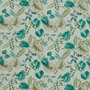 2.8 Metres iLiv Fandango Lagoon 100% Cotton Fabric Cushion Curtain Upholstery - Picture 1 of 14