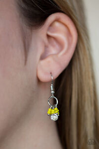 Twinkling Trinkets Yellow Earrings Paparazzi New