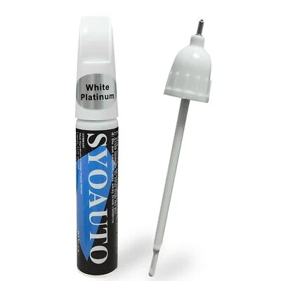 SYOAUTO White Platinum Touch Up Paint Fit for Ford Cars Auto Touch up Paint S...