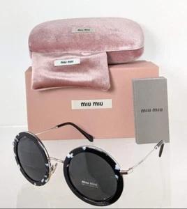 Brand New Authentic MIU MIU SMU 59U PC7 - 5S0 Sunglasses Black SMU59U Frame - Picture 1 of 6