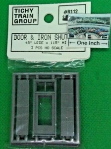Tichy Train Group HO #8112 DOORS WITH "IRON" SHUTTERS, 3 sets - Details Below - Picture 1 of 1