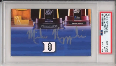 Mike Krzyzewski Duke SIGNED HOF Cut Signature PSA DNA COA Authentic Autograph - Image 1 of 2