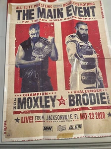 AEW Jon Moxley vs Brodie Lee Poster 17x22” All Elite Crate Double or Nothing - Picture 1 of 1