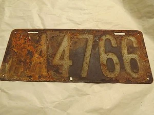 ANTIK!! NJ Kennzeichen Autokennzeichen 1916 !!!! ( plb12 ) - Bild 1 von 3