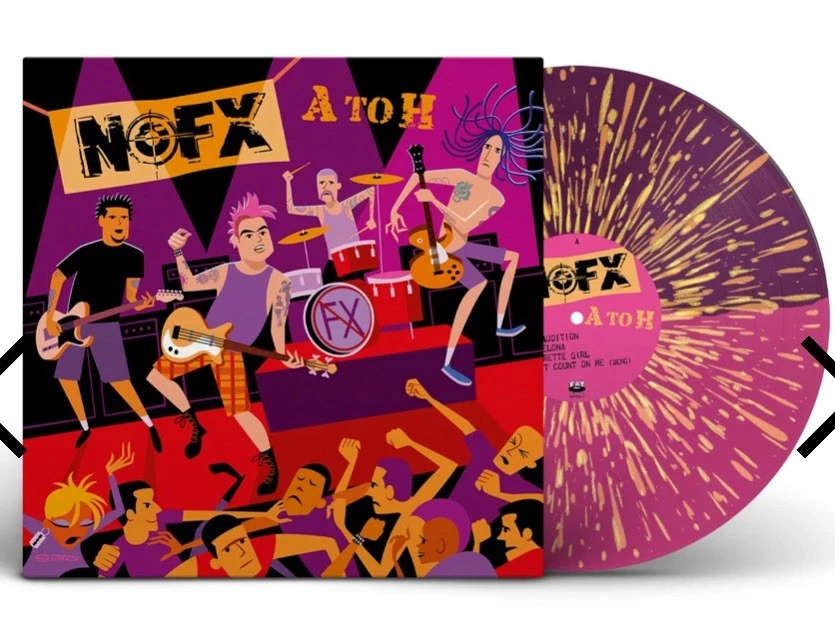 NOFX A to H color vinyl record Fat Web Store exclusive splatter New Sold Out - Image 1 of 1