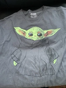 Star Wars Baby Yoda Short Sleeve Tee Shirt Black Graphic Mens XL 48/48 - Picture 1 of 1