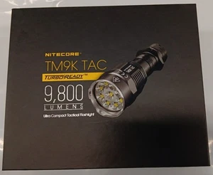 NITECORE TM9K TAC XP-L2 HD LEDs USB-C Rechargeable Tactical Flashlight - Picture 1 of 3