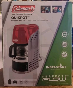 Coleman QuikPot 10-Cup Portable Propane Coffeemaker for Camping w/ InstaStart - Picture 1 of 11