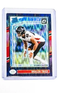 2024 Donruss Optic Bralen Trice Rated Rookie Blue Wave Prizm RC Falcons - Bild 1 von 2