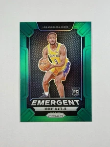2024-25 Panini Prizm - Emergent Bronny James #8 Green Prizm (RC) - Bild 1 von 2