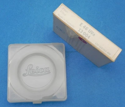 Leica Black 13004 E-46 UVa Filter  ............. LN - Image 1 of 4
