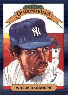 Willie Randolph 1986 Donruss #16 New York Yankees FREE SHIPPING AutographDen - Image 1 of 2