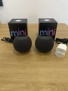 Apple HomePod mini Lautsprecher midnight Multiroom Smart Speaker 360° Klangfeld - Bild 1 von 1