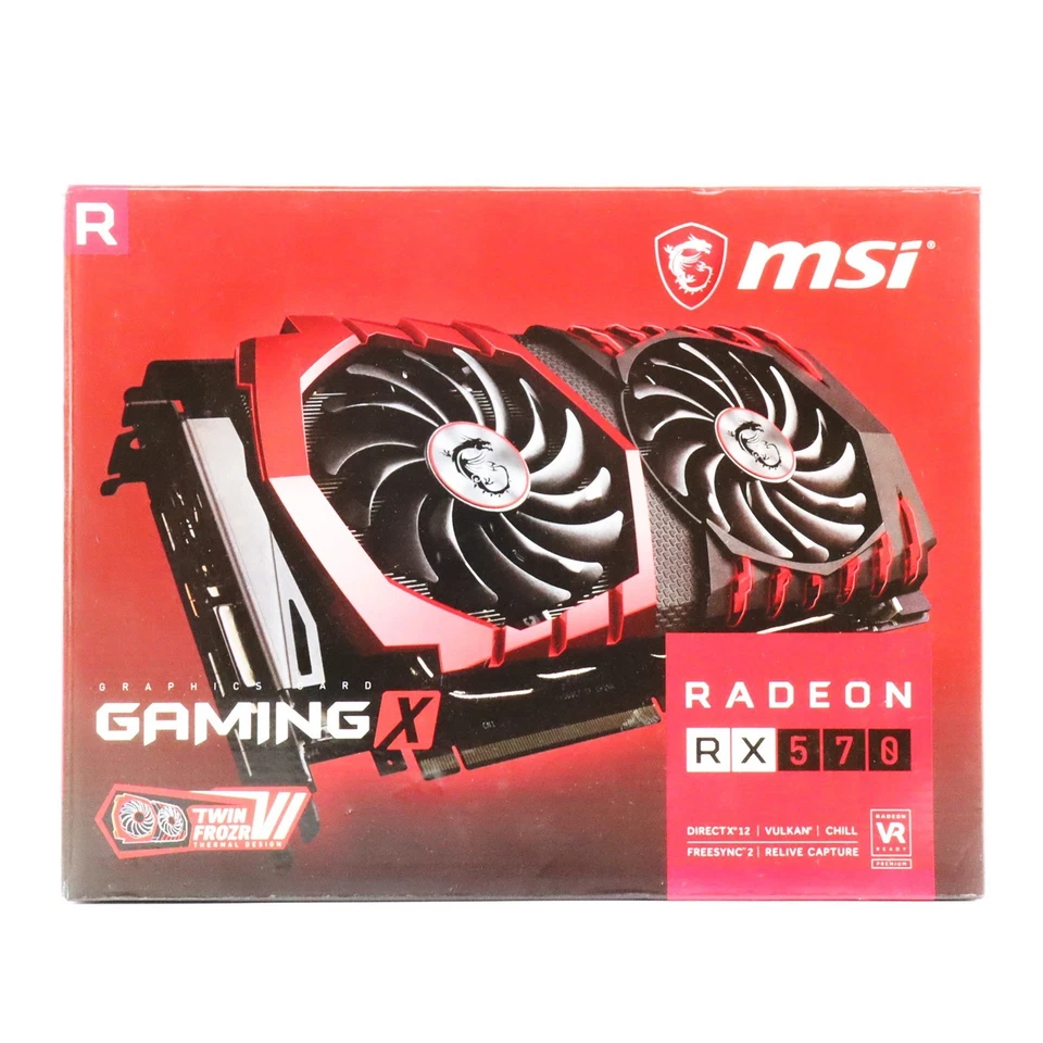 MSI Radeon RX 570 GAMING X 4G Graphics Video Card RX570 R570GX4 - NEW - Image 1 of 4