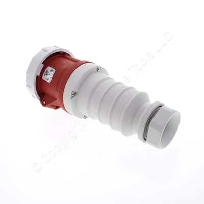Conector de pino e manga Bryant impermeável 460C7W IEC plugue fêmea 60A 480V 3Ø 3P4W - Imagem 1 de 4