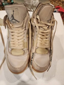 Size 11 W Jordan 4 SP x Off-White Mid Sail - Picture 1 of 14